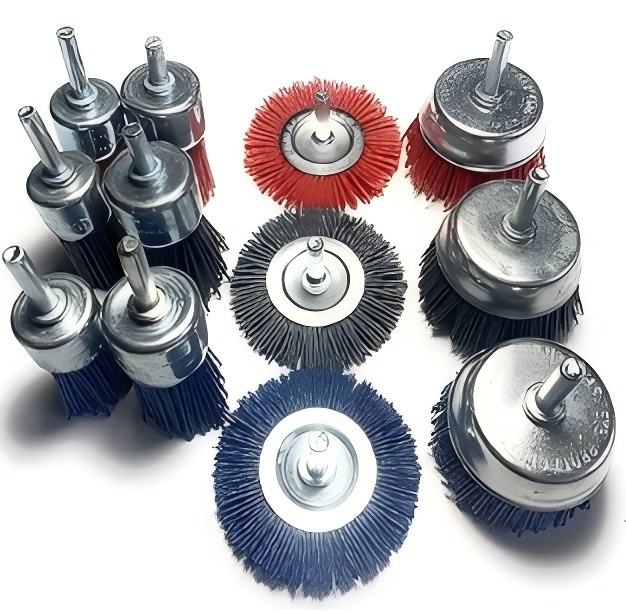 Nylon Bristle Filament Abrasive Brush Drill Wheel and Cup Brush Set